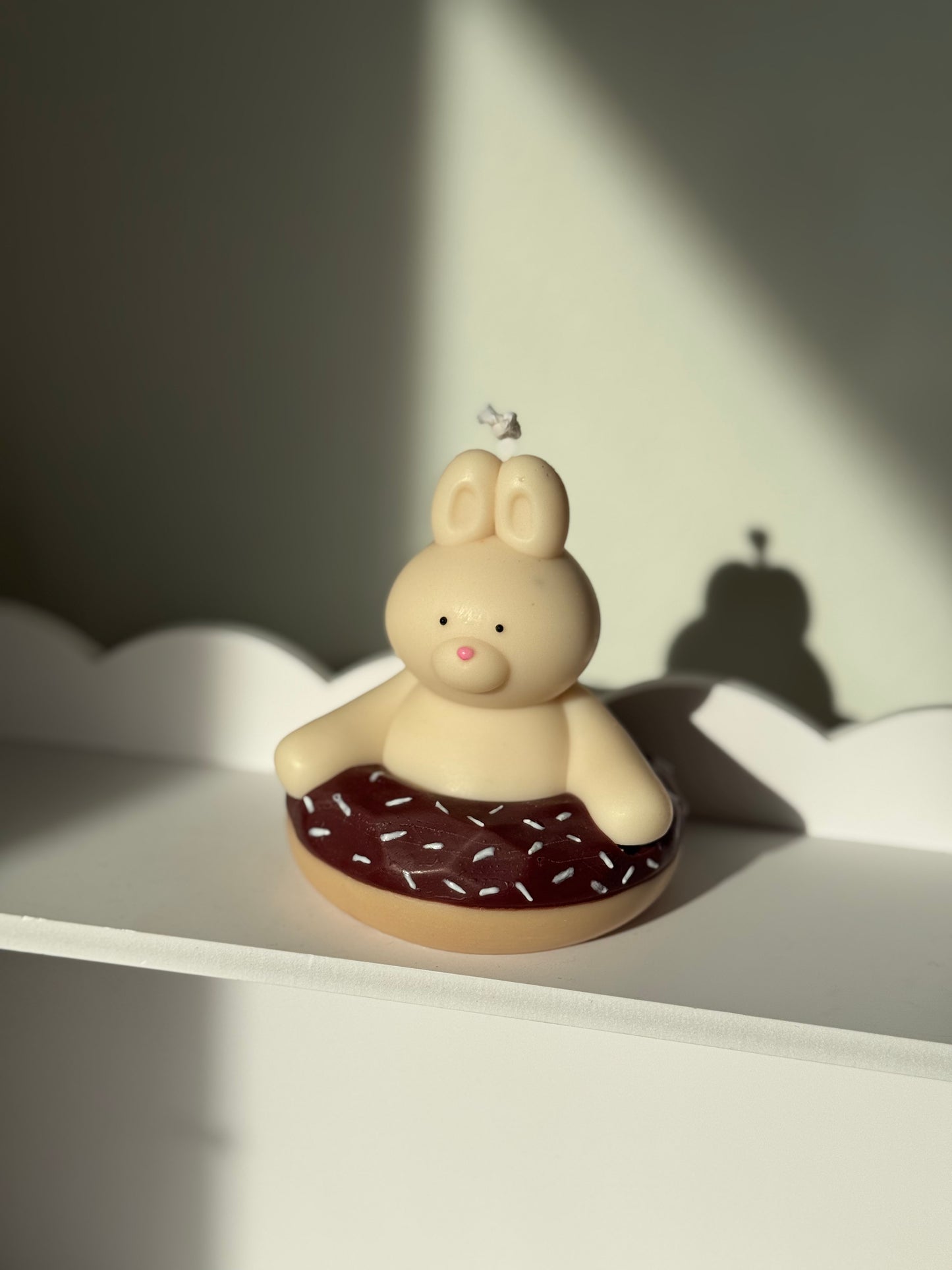Donut Bunny Candle