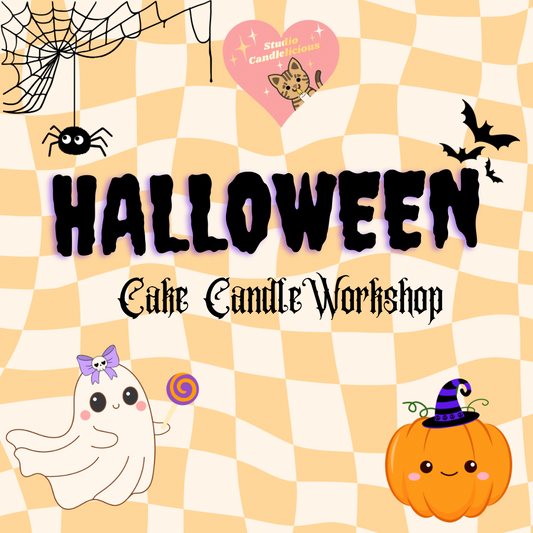Halloween Cake Candle Workshop 🎃